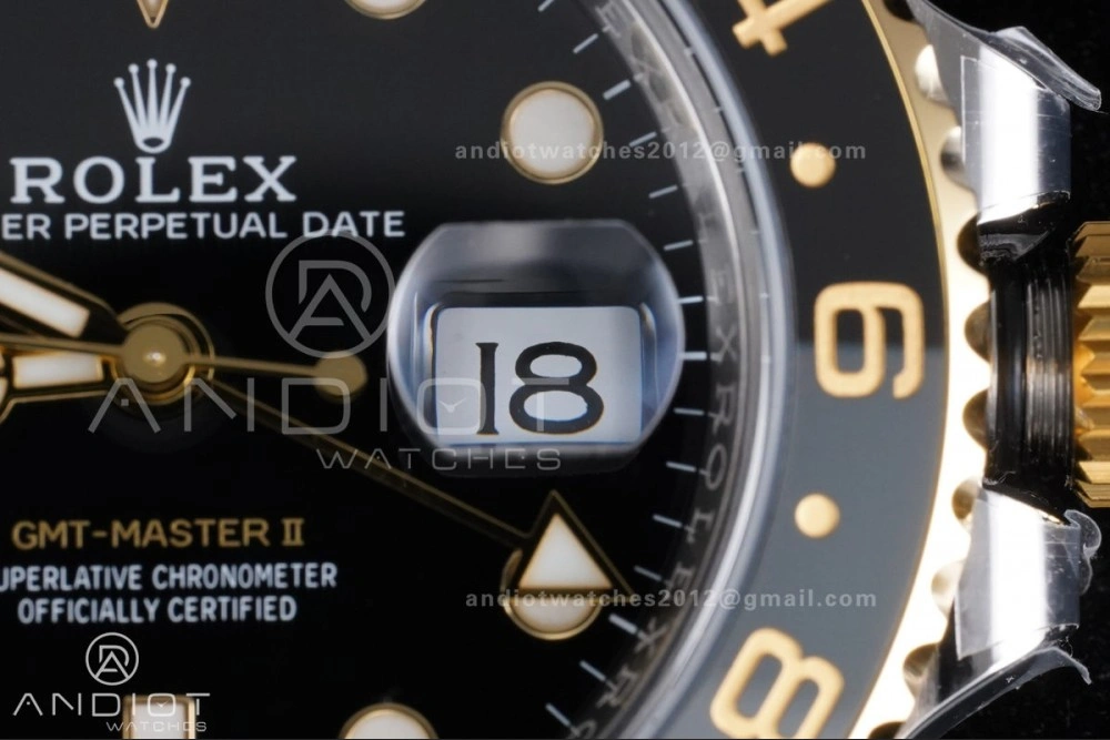 SmoothTexture GMT-Master II 126713 GRNR ARF 1:1 Best Edition on Black Dial SS YG Bracelet Super Clone New SH3285 CHS (Gain Weight) 881