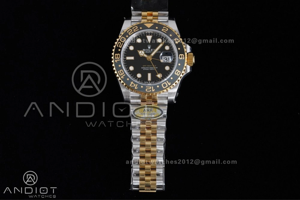 GMT Master II 126713 GRNR ARF Best Edition Black Dial on SS YG Jubilee Bracelet New SH3285 V Bold 856