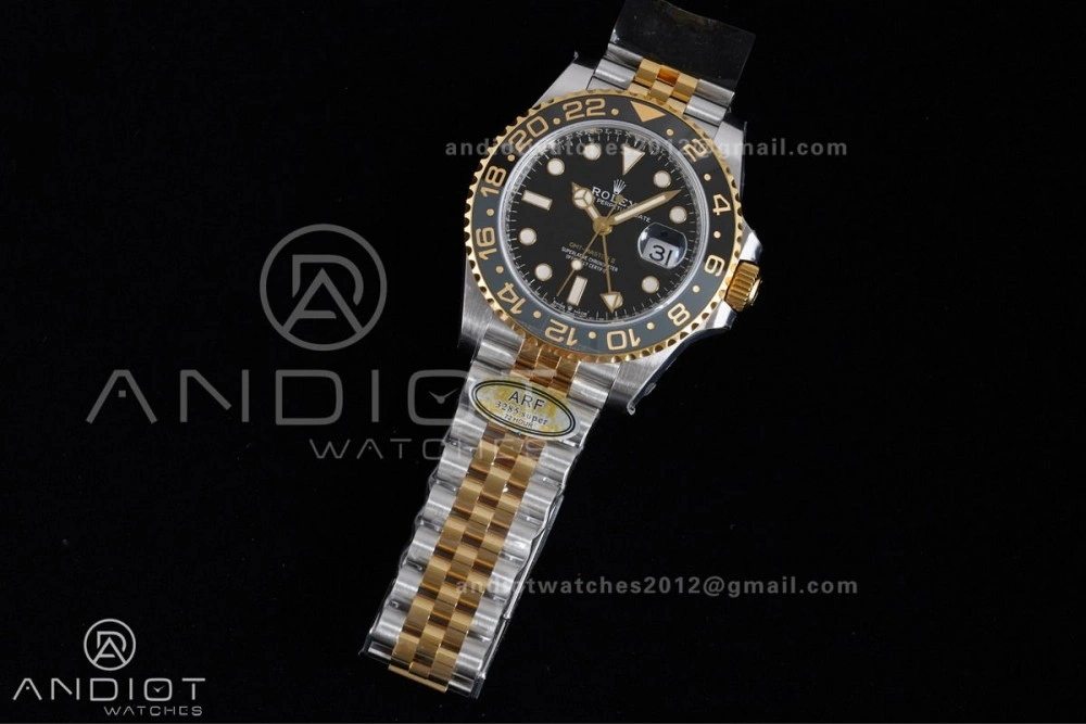 GMT Master II 126713 GRNR ARF Best Edition Black Dial on SS YG Jubilee Bracelet New SH3285 V Bold 856