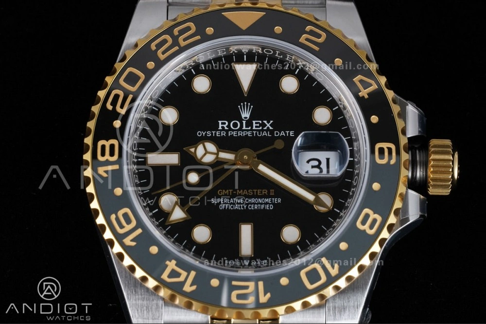 GMT Master II 126713 GRNR ARF Best Edition Black Dial on SS YG Jubilee Bracelet New SH3285 V Bold 856