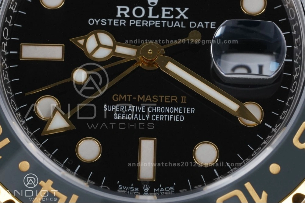 GMT Master II 126713 GRNR ARF Best Edition Black Dial on SS YG Jubilee Bracelet New SH3285 V Bold 856