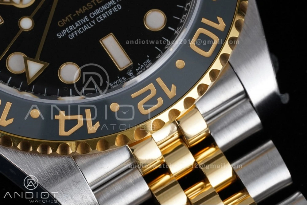 GMT Master II 126713 GRNR ARF Best Edition Black Dial on SS YG Jubilee Bracelet New SH3285 V Bold 856