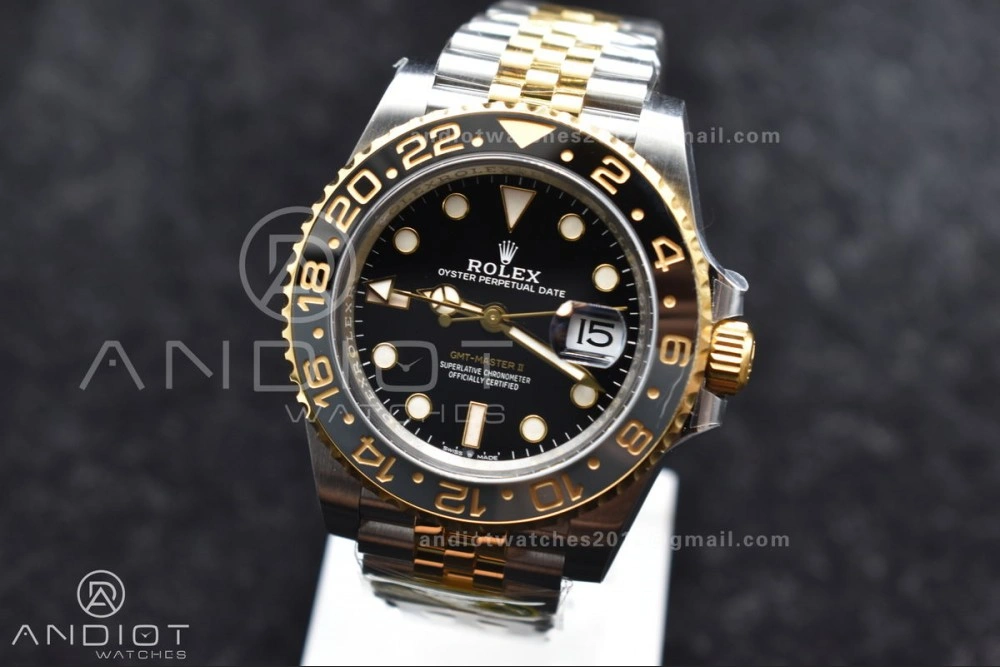 Contemporary GMT Master II 126713 GRNR Clean 1:1 Best Edition Black Dial on Jubilee Bracelet DD3285 CHS 859