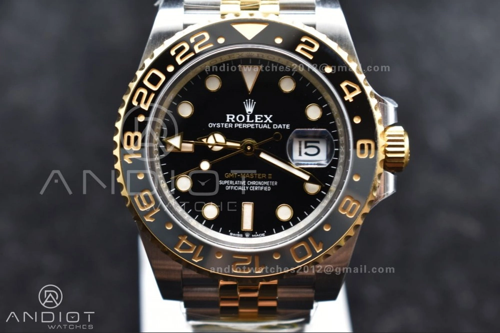 Contemporary GMT Master II 126713 GRNR Clean 1:1 Best Edition Black Dial on Jubilee Bracelet DD3285 CHS 859