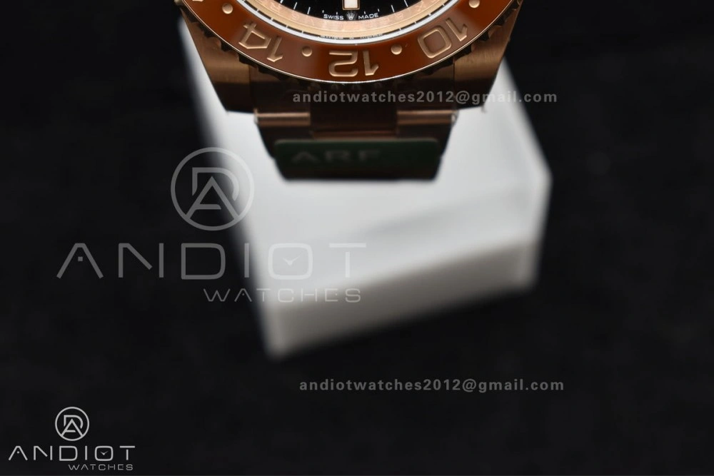 Practical GMT Master II 126715 CHNR 904L SS ARF 1:1 Best Edition on RG Bracelet New SH3285 CHS 864