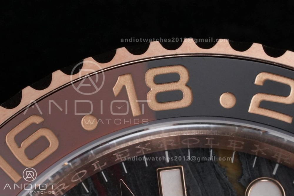 GMT Master II 126715 CHNR ARF Best Edition Tiger Iron Dial on RG Oyster Bracelet Sh BestValue 861