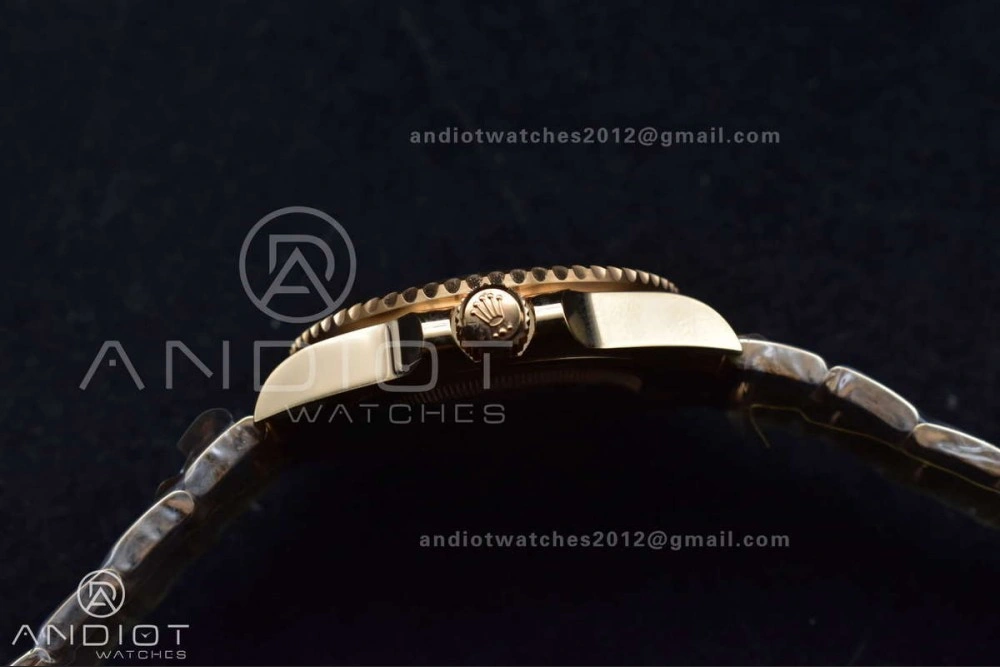 GMT Master II 126715 CHNR Gain Weight Gold Factory 1:1 Best Edition Black Dial on RG Bracelet VR3285 CHS OdorResistant 860