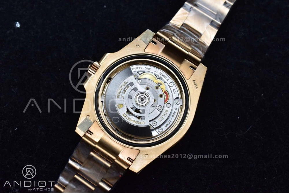 GMT Master II 126715 CHNR Gain Weight Gold Factory 1:1 Best Edition Black Dial on RG Bracelet VR3285 CHS OdorResistant 860