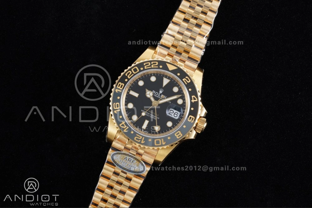 GMT Master II 126718 GRNR ARF Best Edition Black Dial on YG Jubilee Bracelet New SH3285 V EyeCatching 925