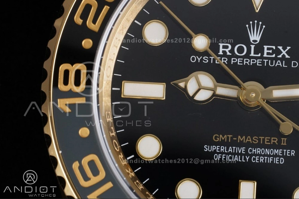 GMT Master II 126718 GRNR ARF Best Edition Black Dial on YG Jubilee Bracelet New SH3285 V EyeCatching 925