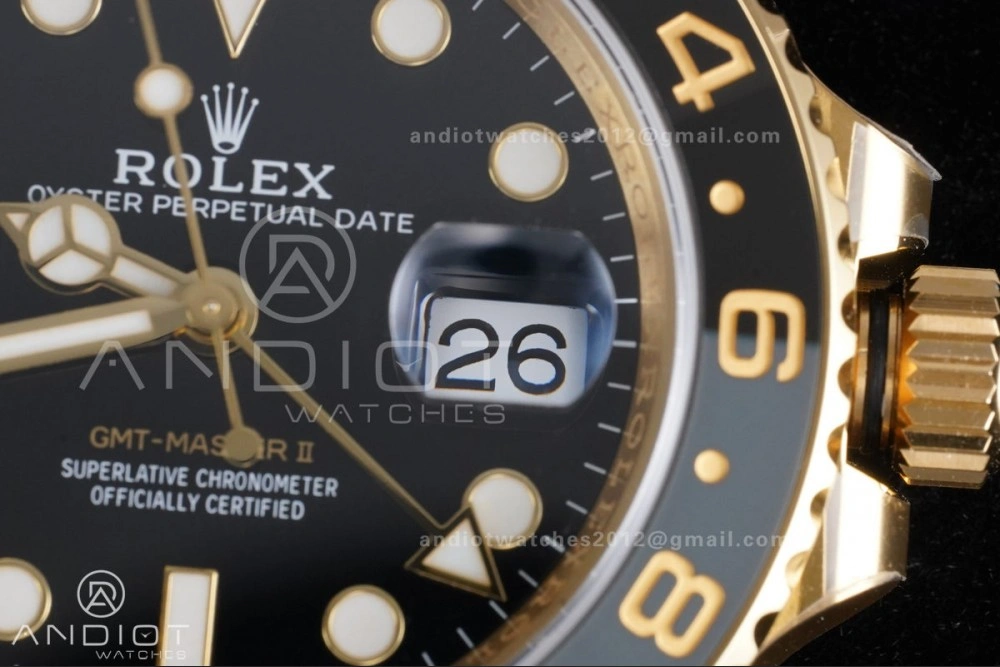 GMT Master II 126718 GRNR ARF Best Edition Black Dial on YG Jubilee Bracelet New SH3285 V EyeCatching 925