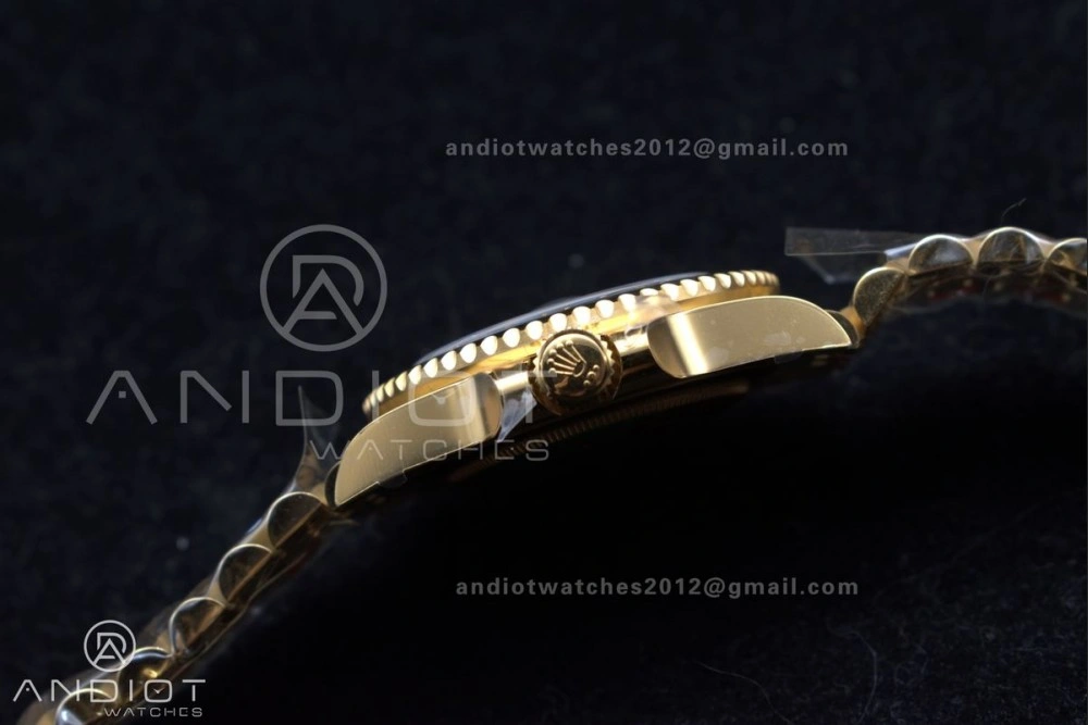 Bright GMT Master II 126718 GRNR Clean 1:1 Best Edition Black Dial on YG Jubilee Bracelet DD3285 CHS 928