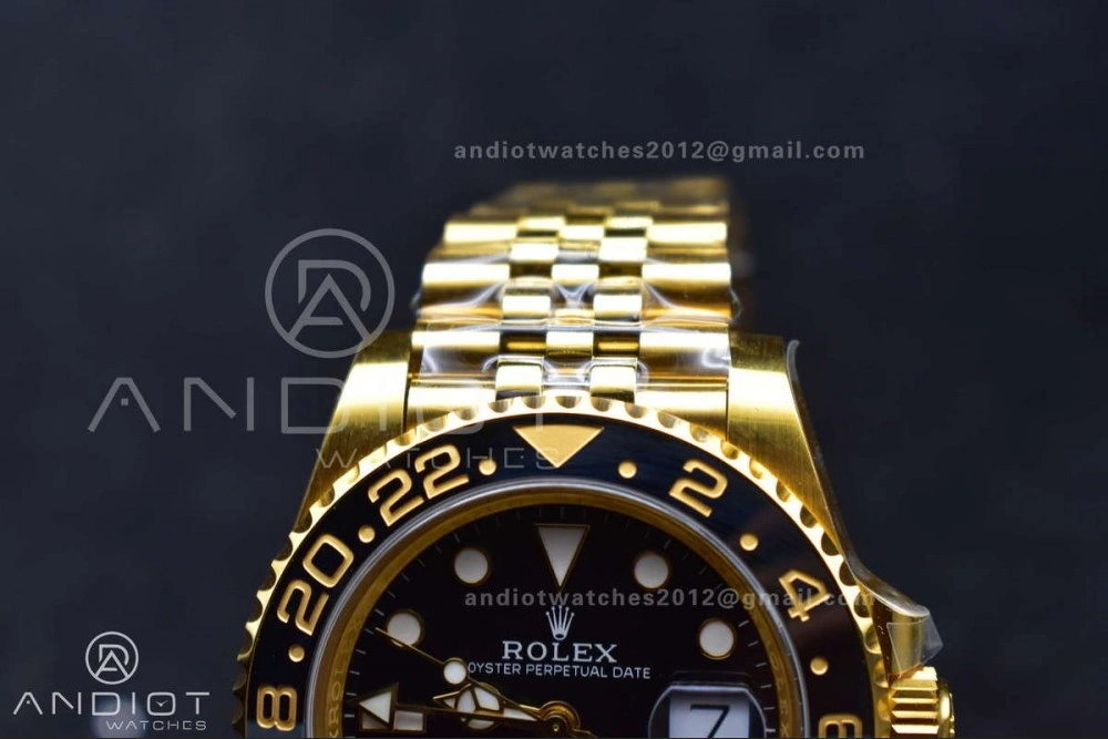 GMT Master II 126718 GRNR Gain Weight Gold Factory 1:1 Best Edition Black Dial on YG Jubilee Bracelet VR3285 CHS Trendy 927