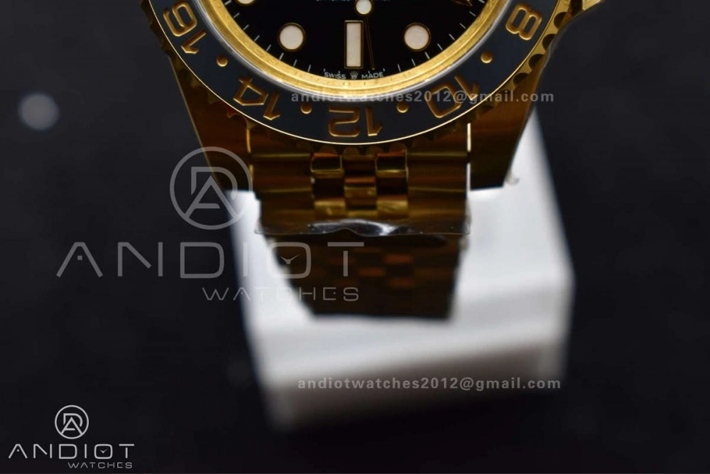 GMT Master II 126718 GRNR Gain Weight Gold Factory 1:1 Best Edition Black Dial on YG Jubilee Bracelet VR3285 CHS Trendy 927