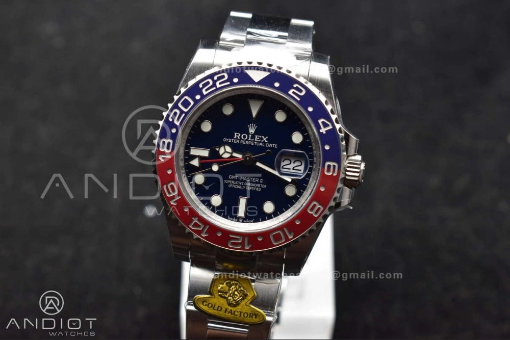 GMT Master II 126719 BLRO Gain Weight Gold Factory 1:1 Best Edition Black Dial on Oyster Bracelet VR3285 CHS UrbanStyle 929
