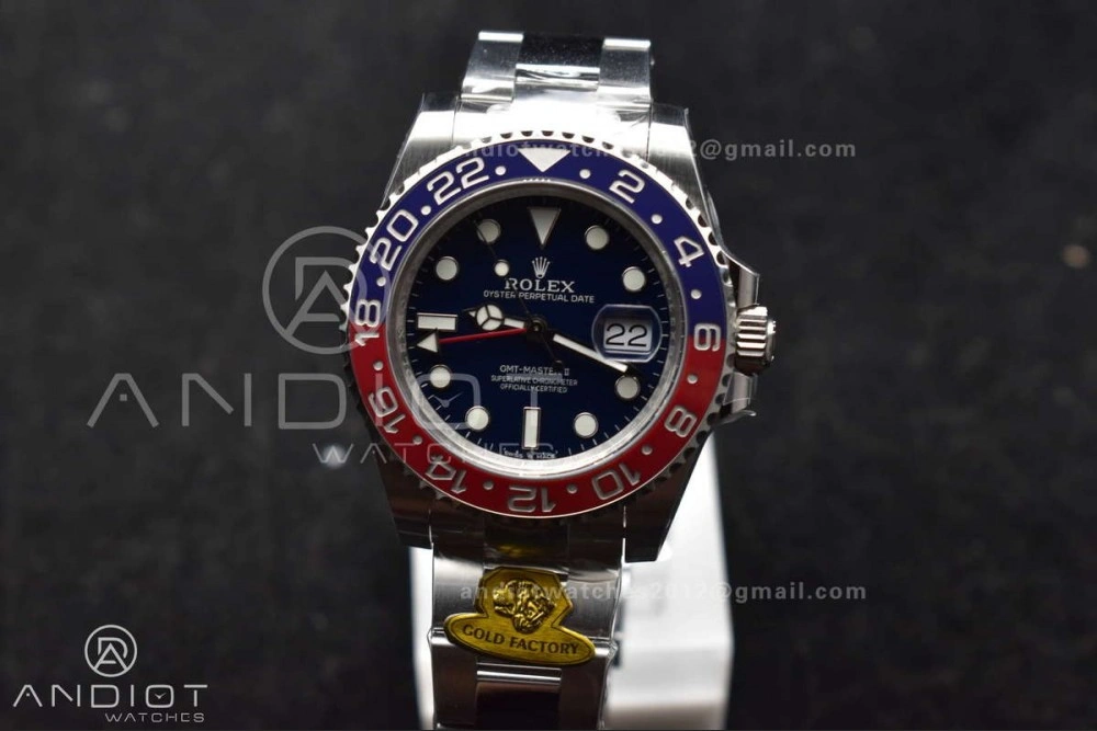 GMT Master II 126719 BLRO Gain Weight Gold Factory 1:1 Best Edition Black Dial on Oyster Bracelet VR3285 CHS UrbanStyle 929