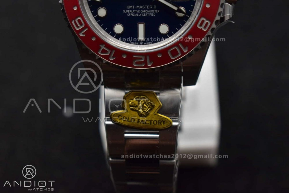 GMT Master II 126719 BLRO Gain Weight Gold Factory 1:1 Best Edition Black Dial on Oyster Bracelet VR3285 CHS UrbanStyle 929