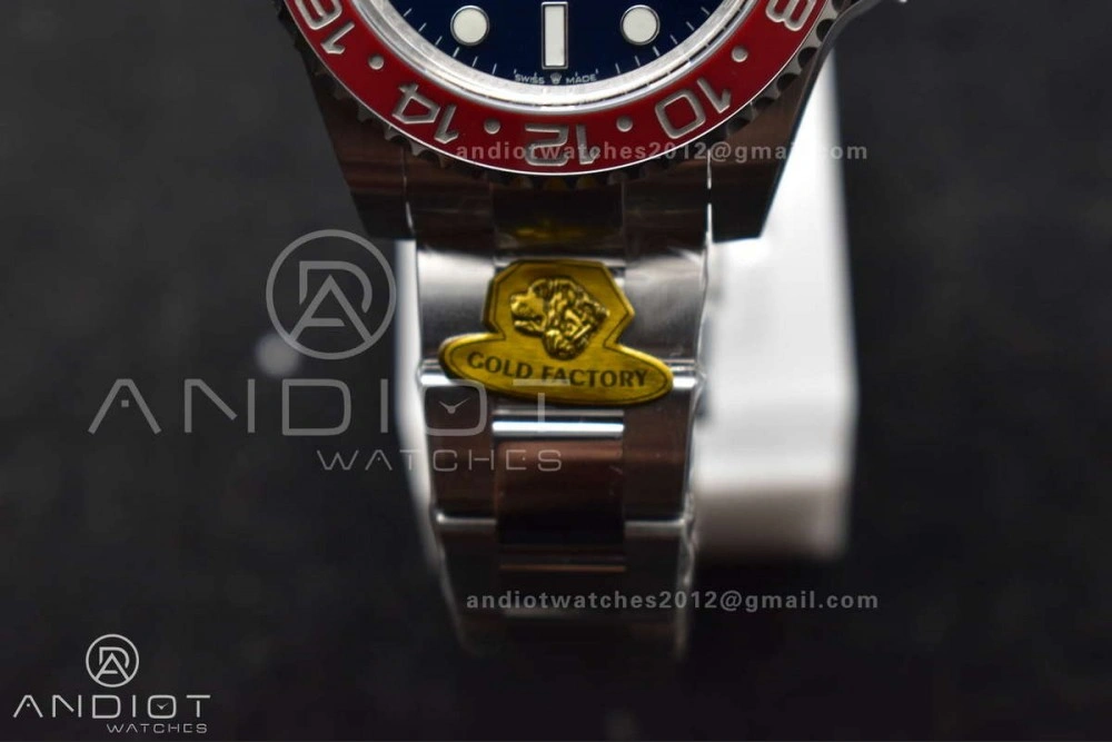 GMT Master II 126719 BLRO Gain Weight Gold Factory 1:1 Best Edition Black Dial on Oyster Bracelet VR3285 CHS UrbanStyle 929