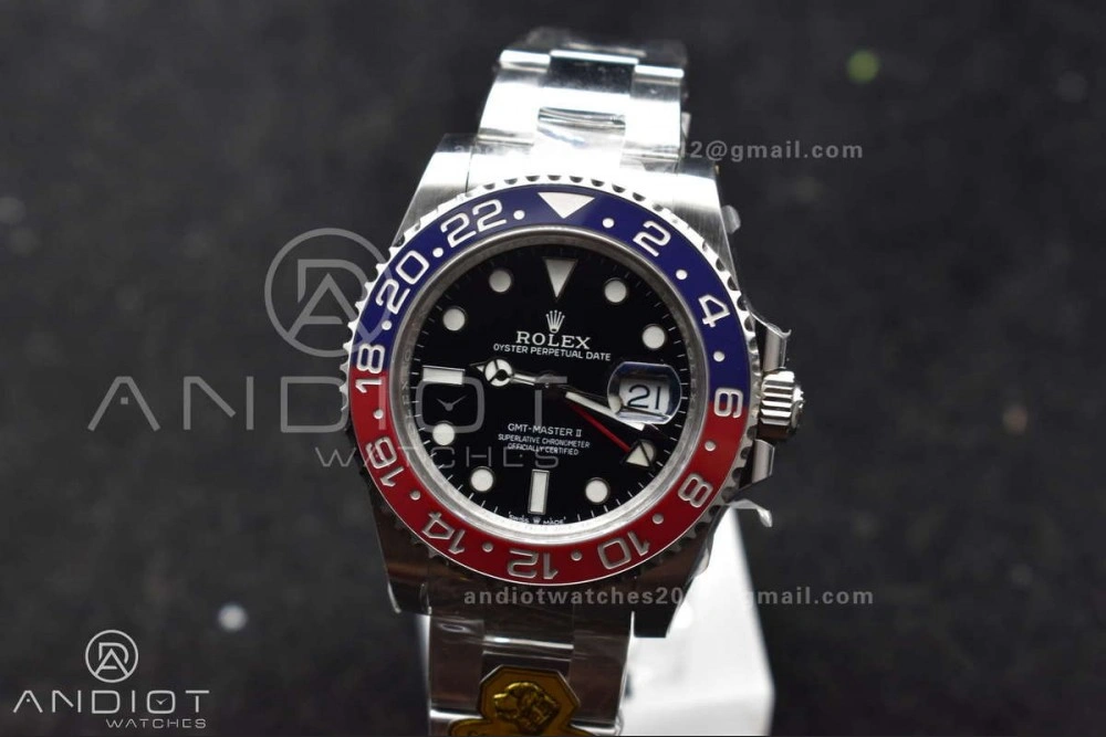 GMT Master II 126719 BLRO Gain Weight Gold Factory 1:1 Best Edition Blue Dial on Oyster Bracelet VR3285 CHS TravelReady 866