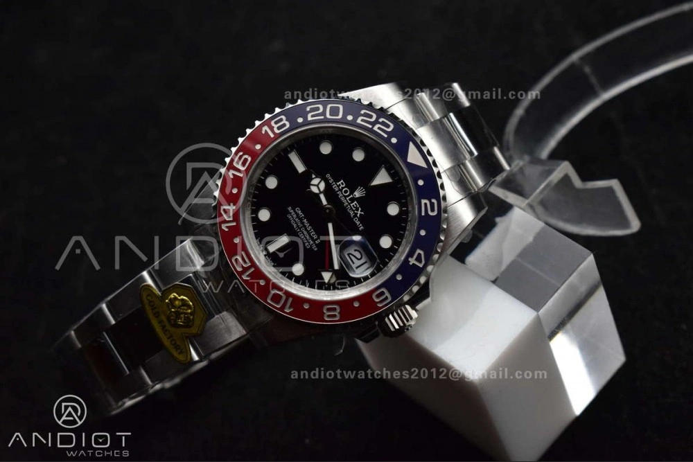 GMT Master II 126719 BLRO Gain Weight Gold Factory 1:1 Best Edition Blue Dial on Oyster Bracelet VR3285 CHS TravelReady 866
