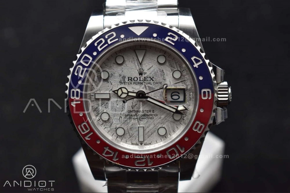 Breathable GMT Master II 126719 BLRO Gain Weight Gold Factory 1:1 Best Edition Real Meteorite Dial on Oyster Bracelet VR3285 CHS 930