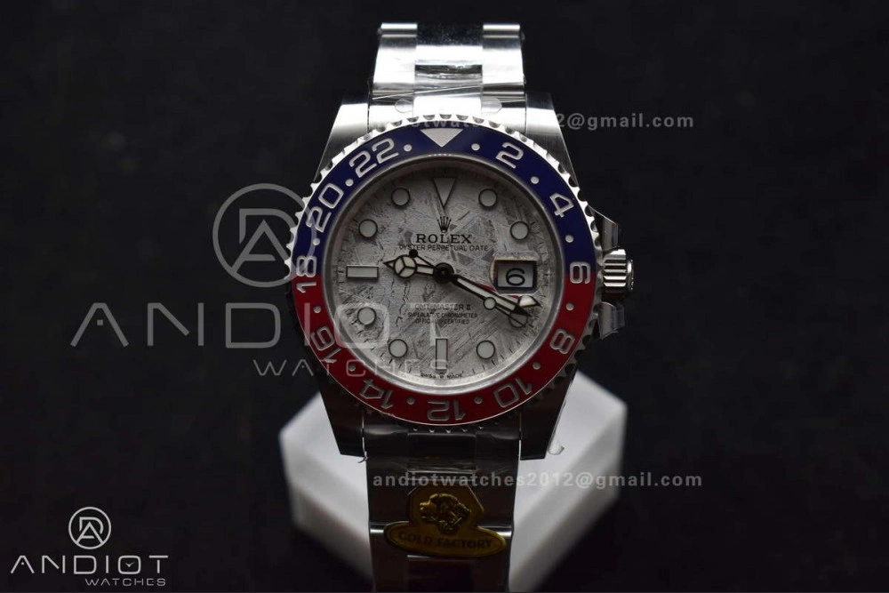 Breathable GMT Master II 126719 BLRO Gain Weight Gold Factory 1:1 Best Edition Real Meteorite Dial on Oyster Bracelet VR3285 CHS 930