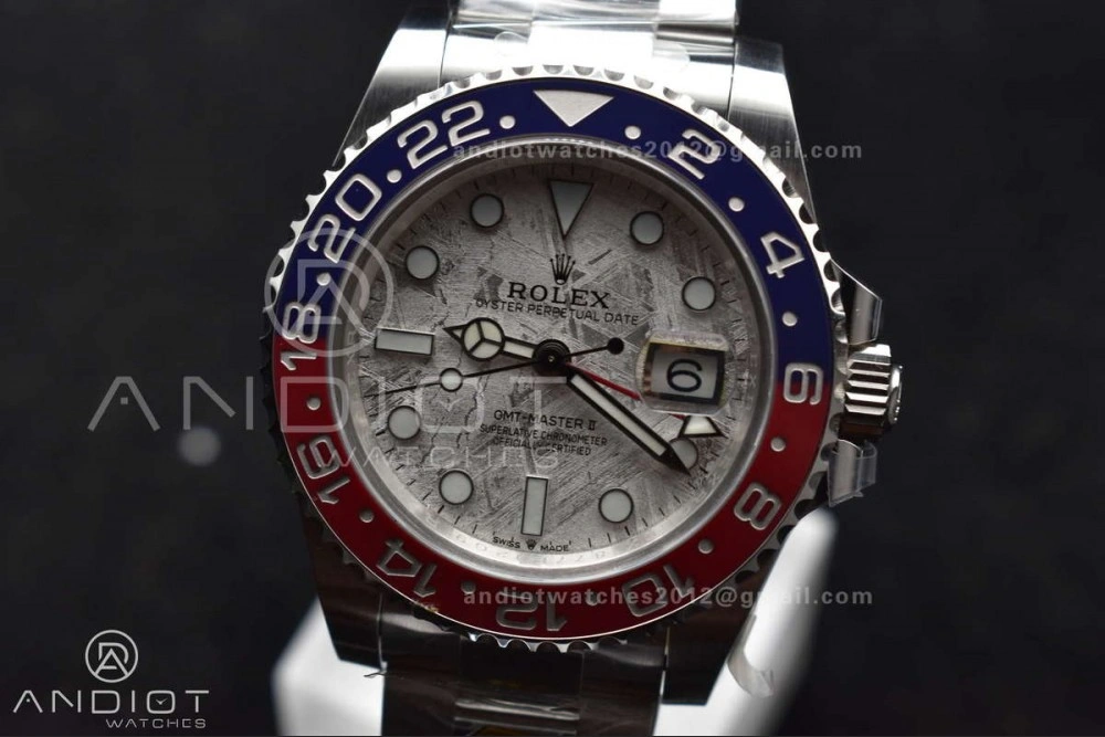 Breathable GMT Master II 126719 BLRO Gain Weight Gold Factory 1:1 Best Edition Real Meteorite Dial on Oyster Bracelet VR3285 CHS 930