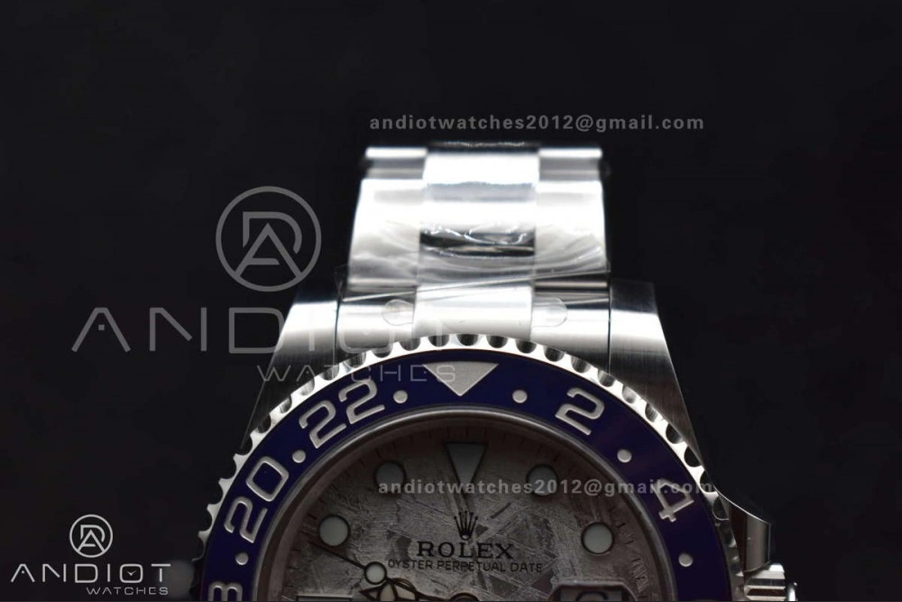 Breathable GMT Master II 126719 BLRO Gain Weight Gold Factory 1:1 Best Edition Real Meteorite Dial on Oyster Bracelet VR3285 CHS 930