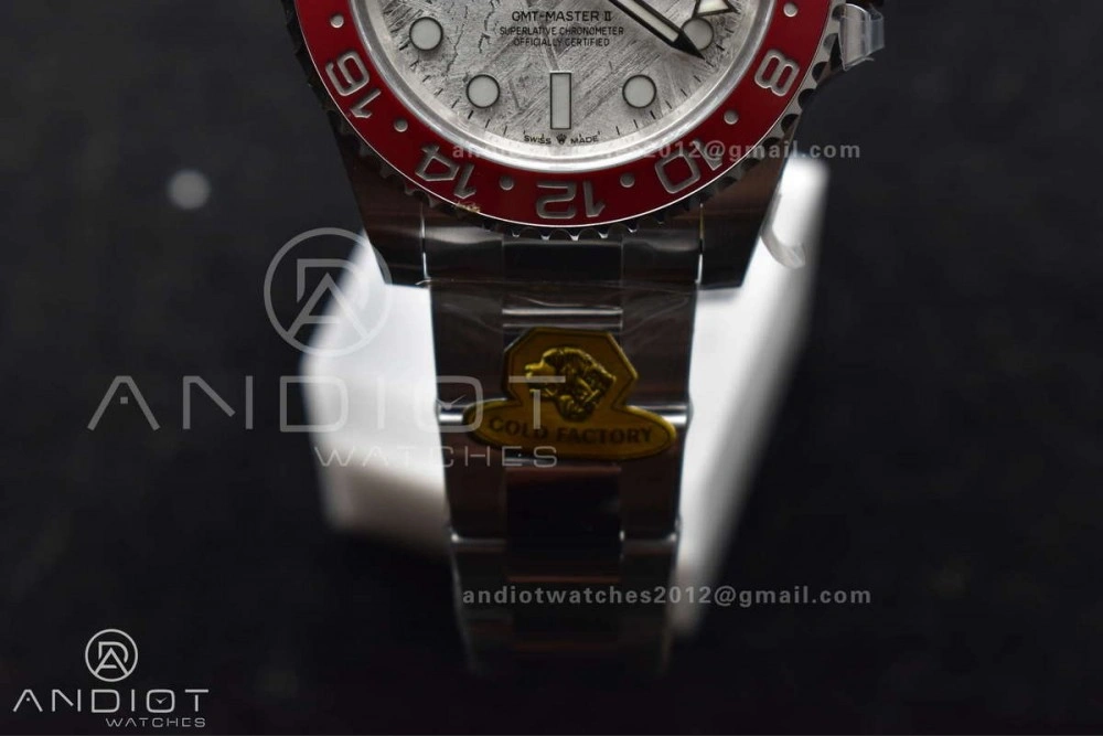 Breathable GMT Master II 126719 BLRO Gain Weight Gold Factory 1:1 Best Edition Real Meteorite Dial on Oyster Bracelet VR3285 CHS 930