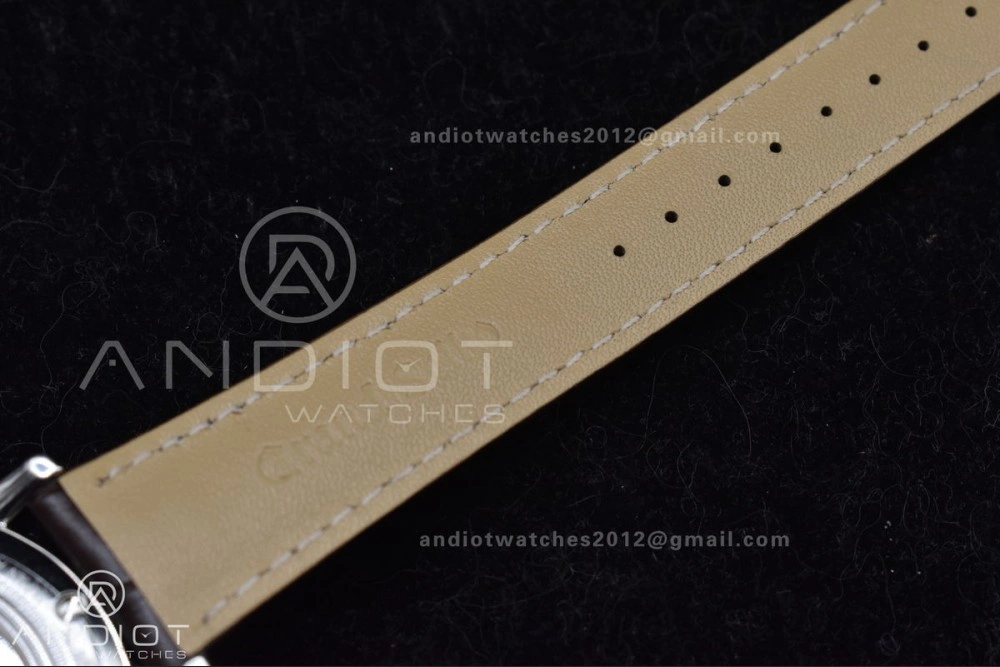 Grand Seiko Elegance Automatic SS GSF 1:1 Best Edition Cream Dial on Brown Leather Strap NH FastDry 263