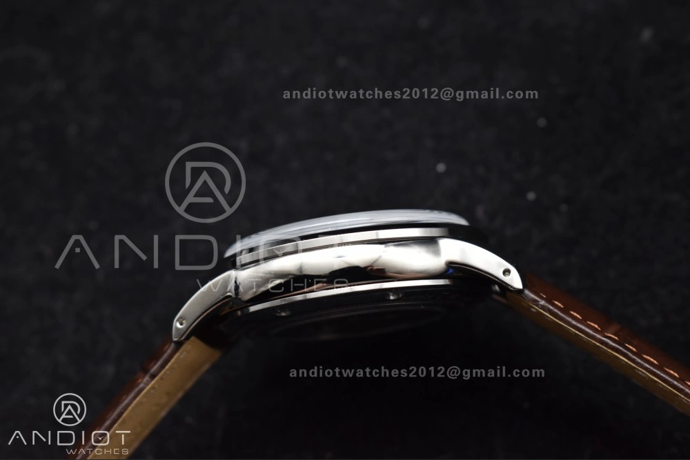 Grand Seiko Elegance GMT SS GSF 1:1 Best Edition Sky blue Dial on Brown Leather Strap NH Neat 264