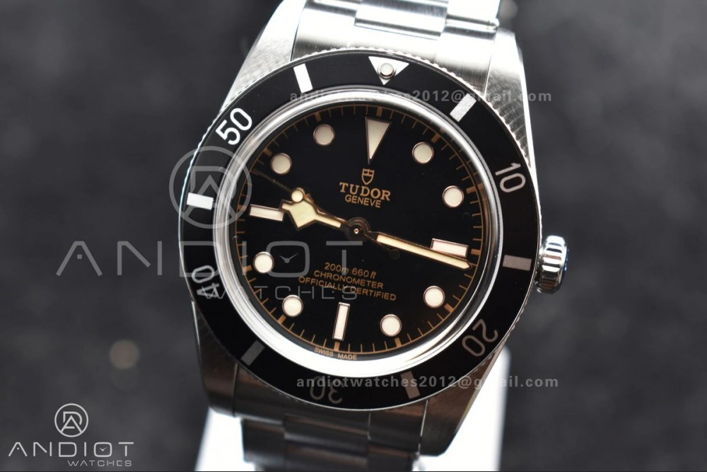 Stretchable Heritage Black Bay 37mm SS ZF 1:1 Best Edition Black Dial on SS Bracelet A 1263