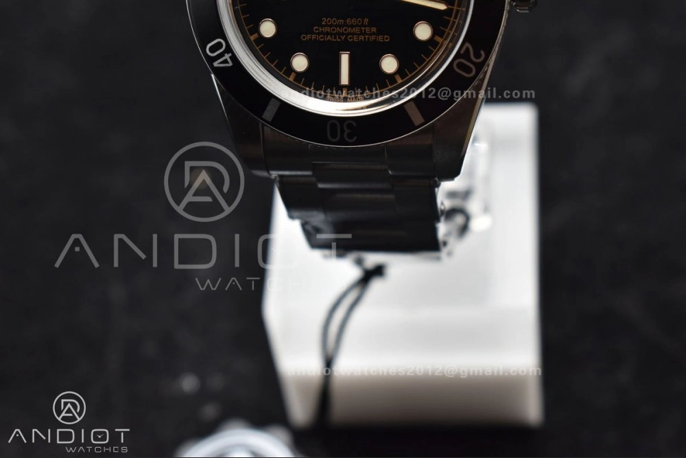 Stretchable Heritage Black Bay 37mm SS ZF 1:1 Best Edition Black Dial on SS Bracelet A 1263