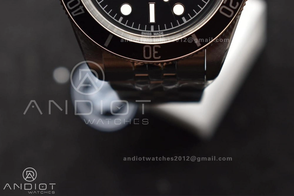 SunProtective Heritage Black Bay 41mm SS ZF 1:1 Best Edition Black Dial on Jubilee Bracelet A 1267