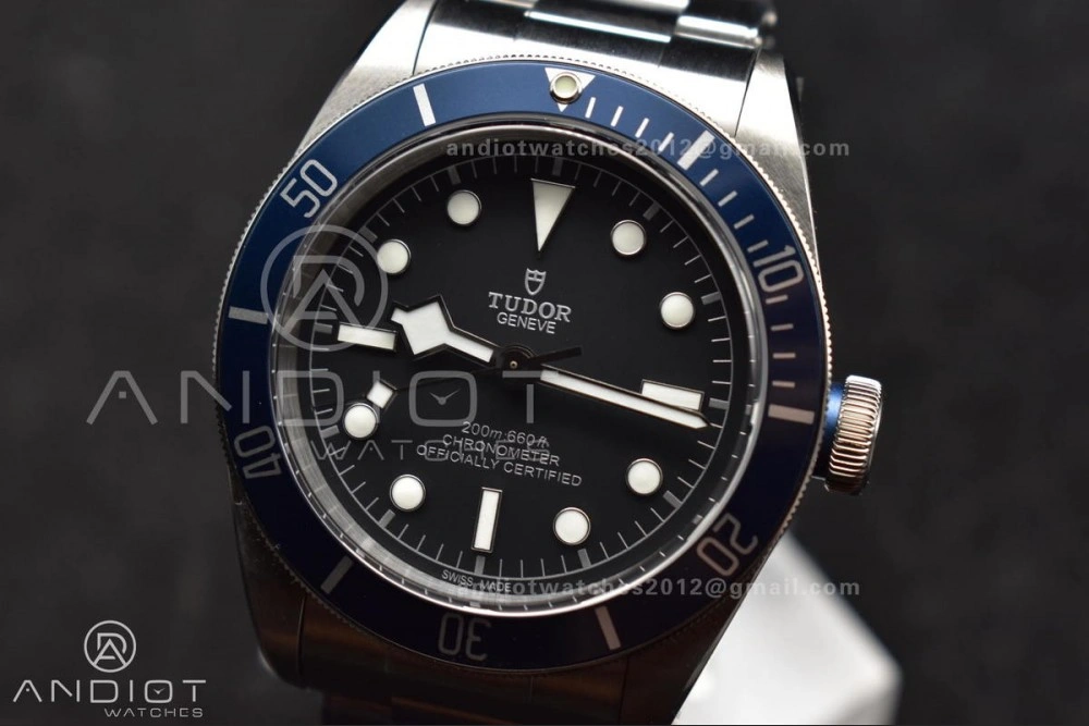 Heritage Black Bay Blue Bezel ZF 1:1 Best Edition on SS Bracelet A2824 V Refined 1271
