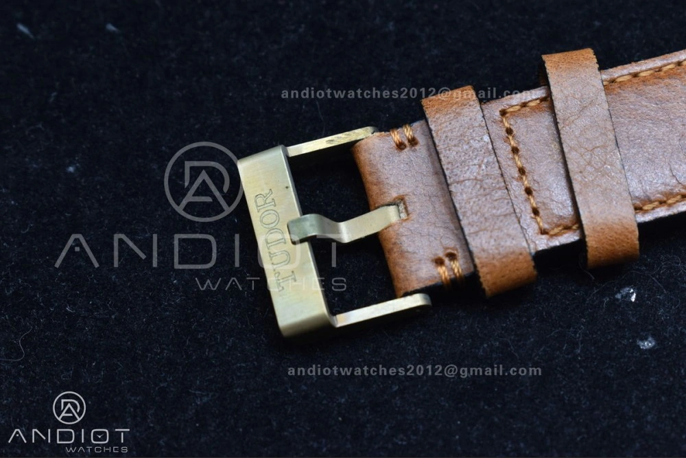 GoodFit Heritage Black Bay Bronze Blue XF 1:1 Best Edition on Aged Brown Leather Strap A2824 V3 (Free Nato Strap) 1272