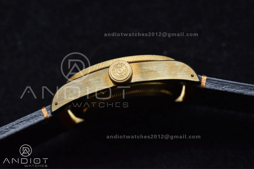 GoodFit Heritage Black Bay Bronze Blue XF 1:1 Best Edition on Aged Brown Leather Strap A2824 V3 (Free Nato Strap) 1272