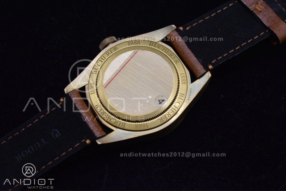GoodFit Heritage Black Bay Bronze Blue XF 1:1 Best Edition on Aged Brown Leather Strap A2824 V3 (Free Nato Strap) 1272