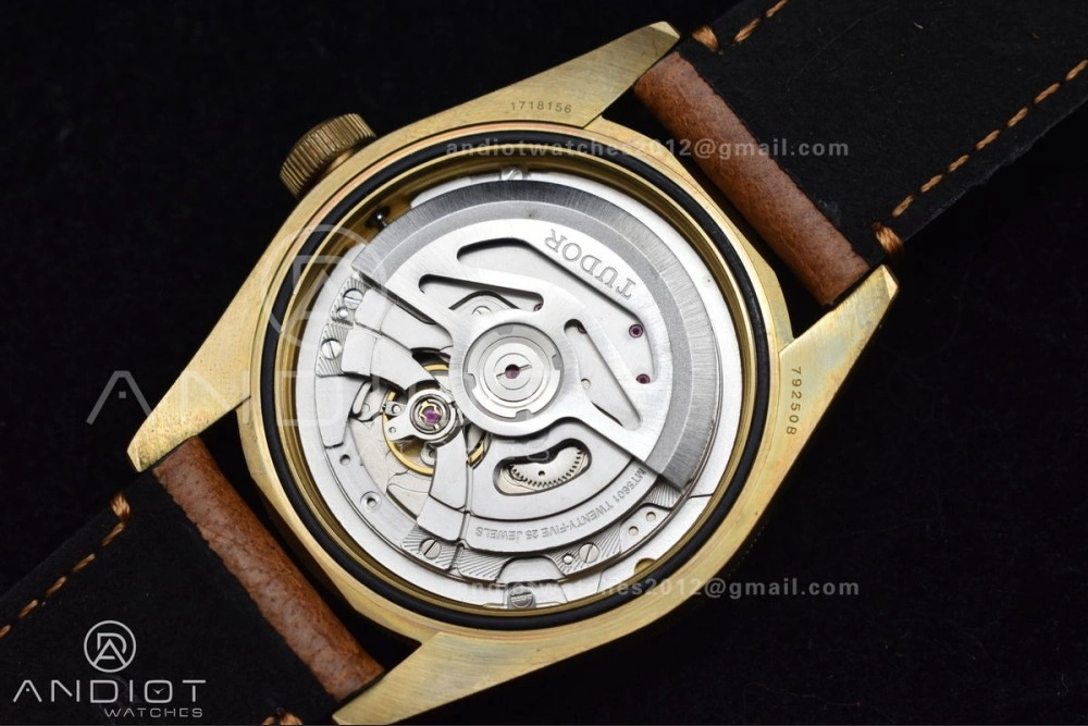 GoodFit Heritage Black Bay Bronze Blue XF 1:1 Best Edition on Aged Brown Leather Strap A2824 V3 (Free Nato Strap) 1272