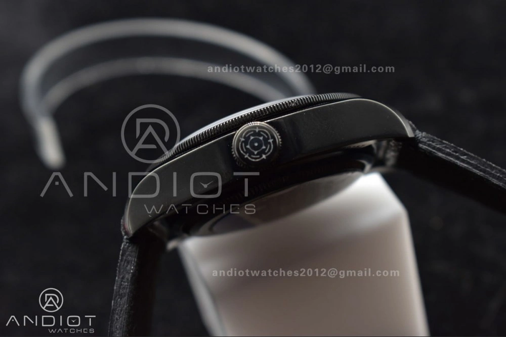 Heritage Black Bay Dark DLC ZF 1:1 Best Edition Black Bezel on Distressed Leather Strap A2824 V WrinkleFree 425