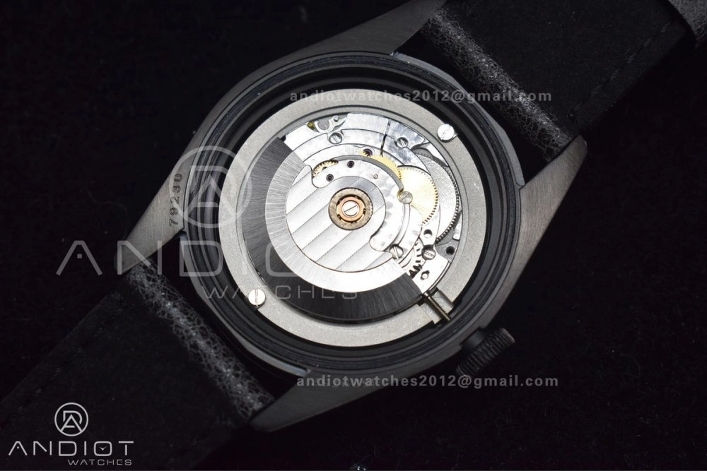 Heritage Black Bay Dark DLC ZF 1:1 Best Edition Black Bezel on Distressed Leather Strap A2824 V WrinkleFree 425