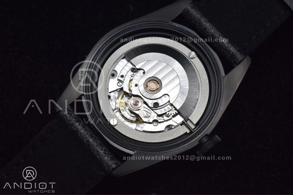 Heritage Black Bay Dark DLC ZF 1:1 Best Edition Black Bezel on Distressed Leather Strap A2824 V WrinkleFree 425