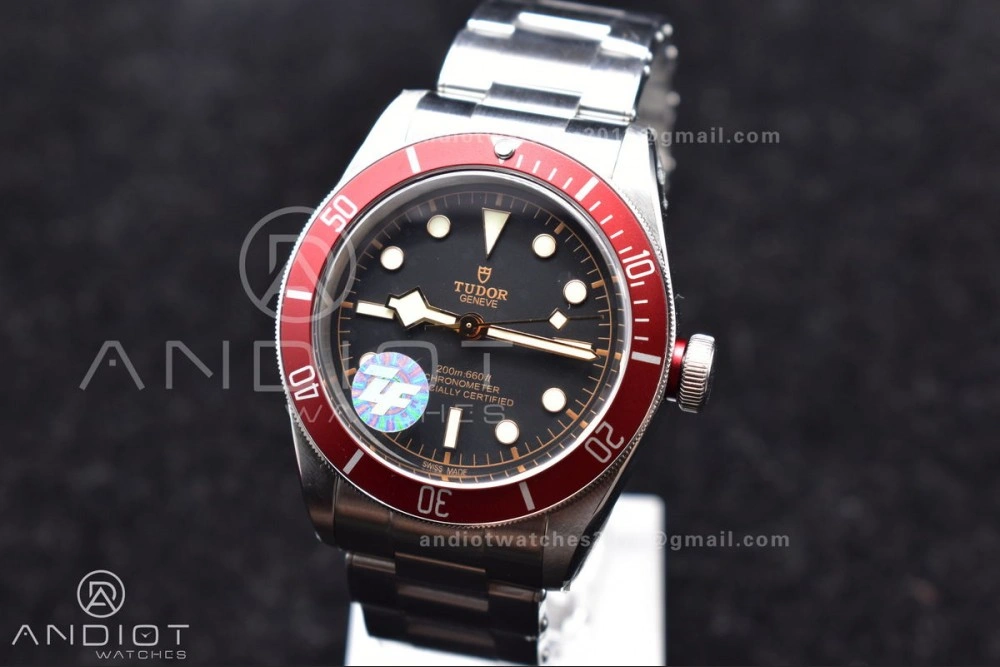 EasyMatch Heritage Black Bay Red Bezel ZF 1:1 Best Edition on SS Bracelet A 1276
