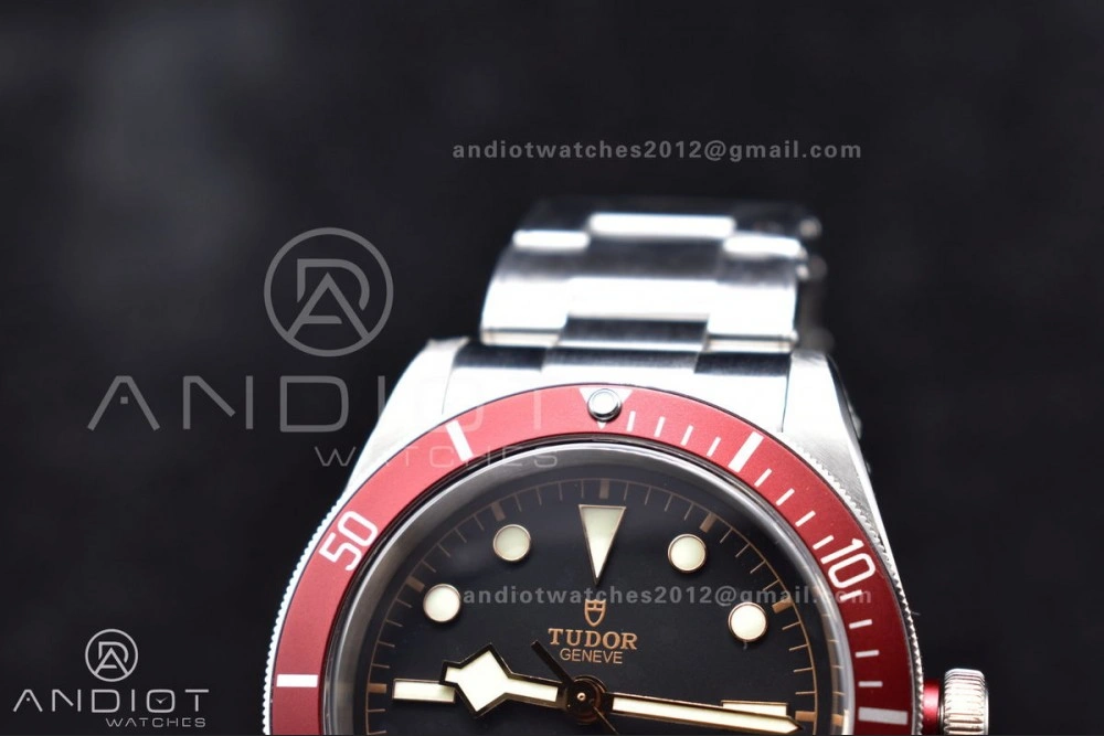 EasyMatch Heritage Black Bay Red Bezel ZF 1:1 Best Edition on SS Bracelet A 1276