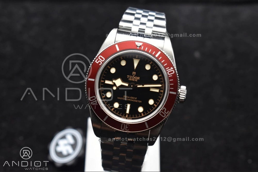 SmoothTexture Heritage Black Bay Red Bezel ZF 1:1 Best Edition on SS Jubilee Bracelet A 1274