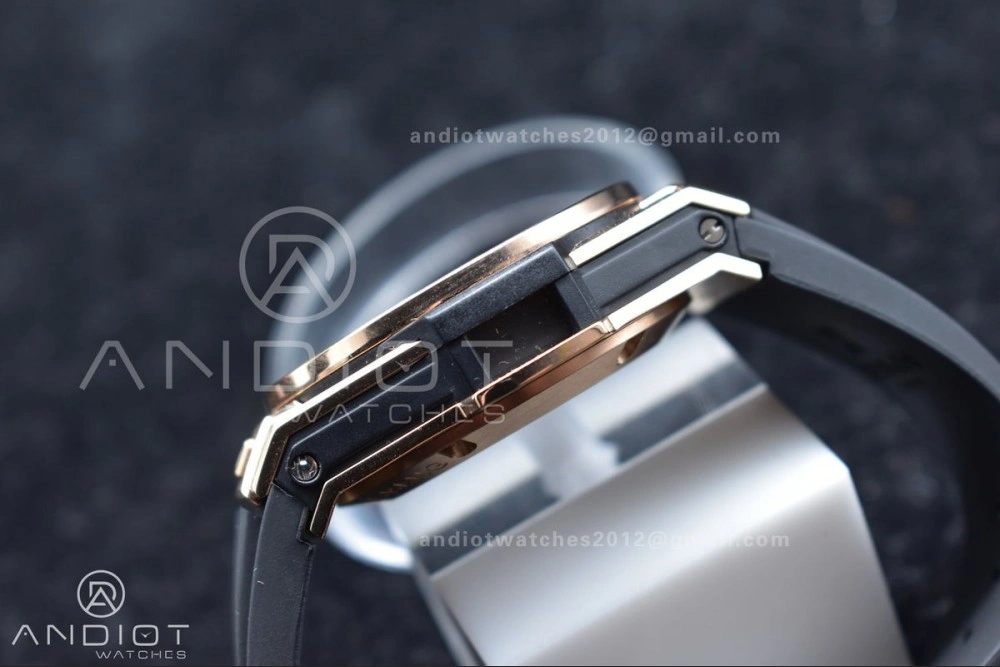 SmartChoice Hublot Big Bang Unico RG ZF 1:1 Best Edition Skeleton Dial on Black Rubber Strap A 904