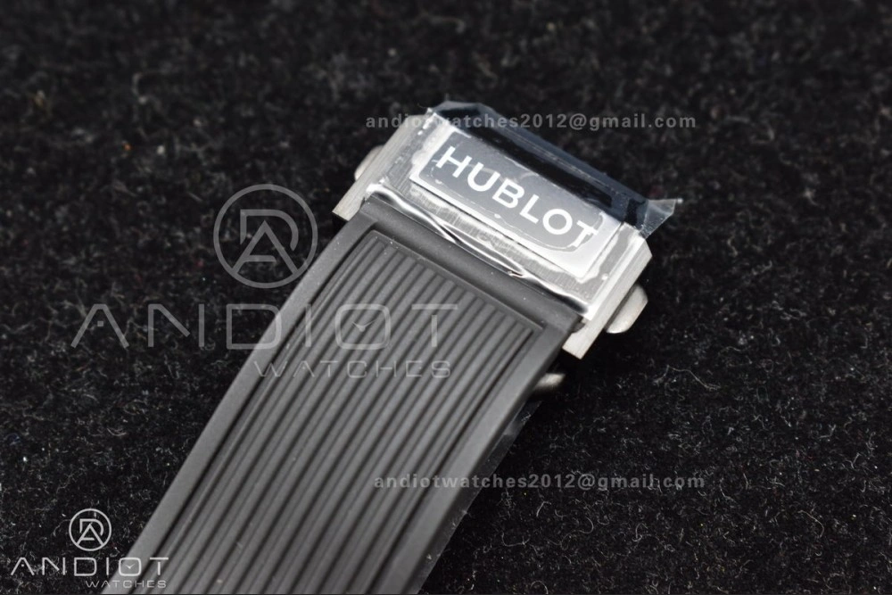 Hublot Big Bang Unico Titanium ZF 1:1 Best Edition Black Skeleton Dial On Black Rubber Strap A AllSeason 267
