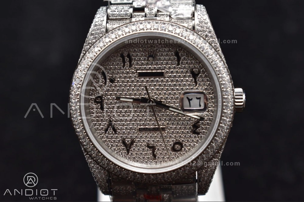 Elegant JDF 41mm Best Version Diamond DateJust Arabic Markers 896