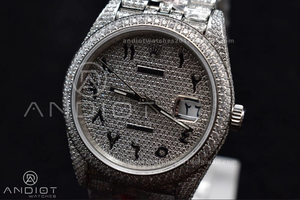 Elegant JDF 41mm Best Version Diamond DateJust Arabic Markers 896