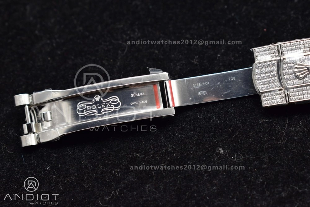 JDF 41mm Best Version Diamond DateJust Blue Stick Markers Durable 897